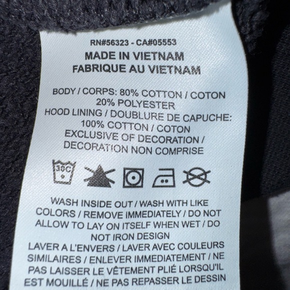 EUC Nike Women's Black Hoodie with White Logo Size Small - Picture 8 of 9